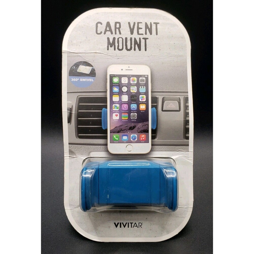 Vivitar Blue Car Vent Mount Clip in/Rotates 360 Degrees Very Easy & Adjustable!!